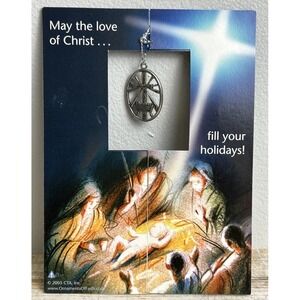 CTA Ornaments of Faith Crib to the Cross Necklace Pendant with Nativity Card